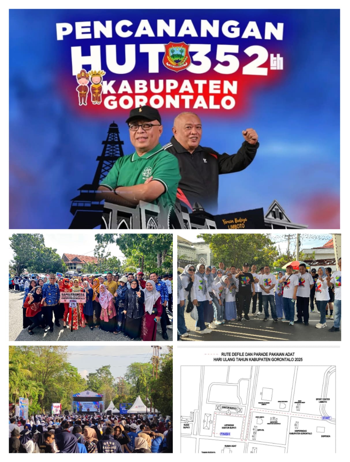 Bapelitbangda Meriahkan HUT Kabupaten Gorontalo ke-352 dengan Semangat Kebersamaan dan Pelestarian Budaya - Gambar 1