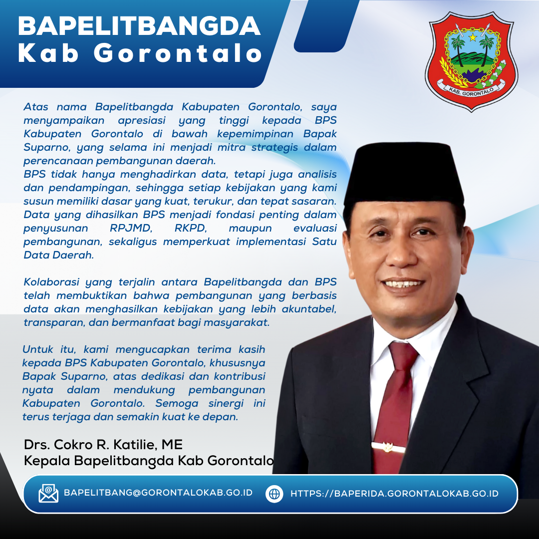 Apresiasi ke BPS Kabupaten Gorontalo
