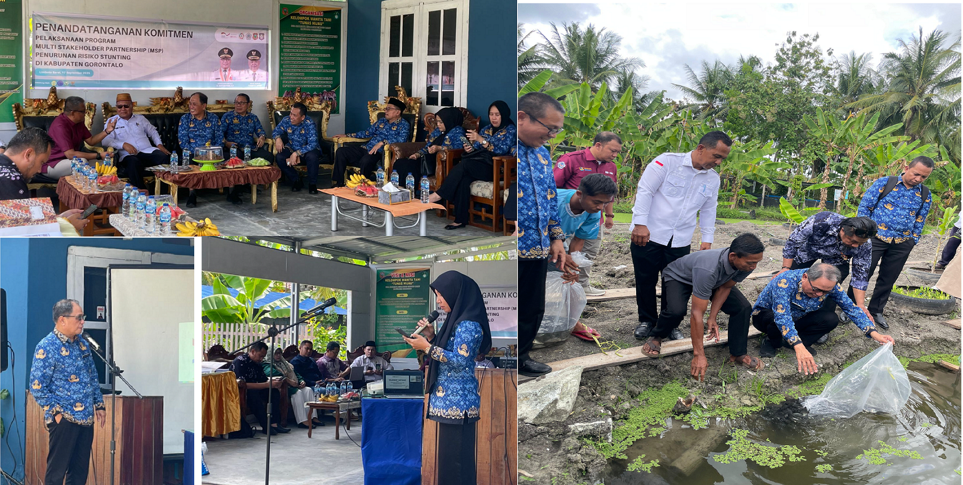 Penandatangan Komitmen Pelaksanaan Program Multi Stakeholder Partnership (MSP) Penurunan Resiko Stunting di Kabupaten Gorontalo